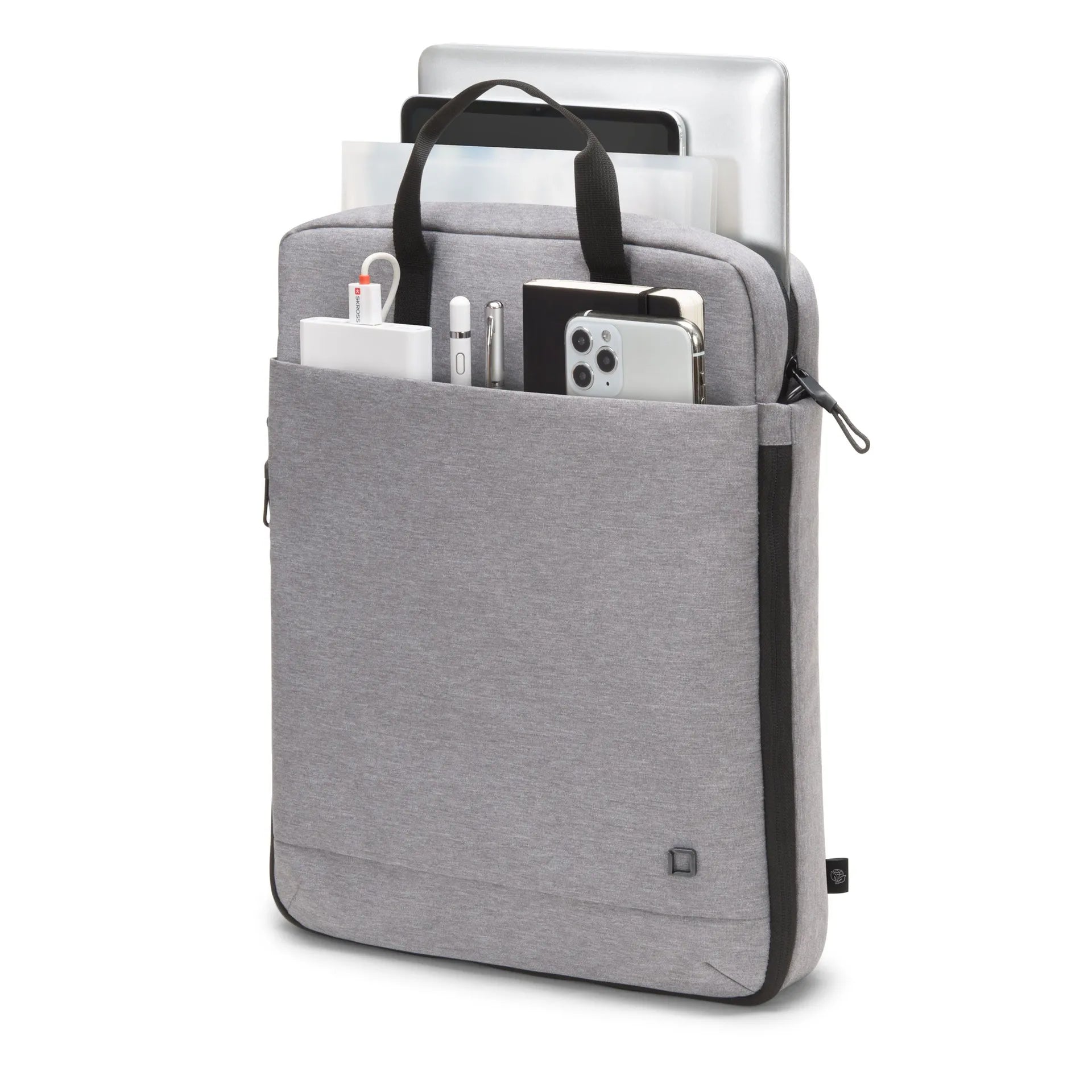 BASE XXO Laptop Bags Eco Tote Bag MOTION 13-15.6 borsa laptop grigio chiaro in rPET
