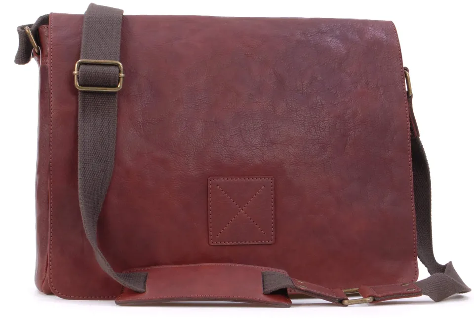 Ashwood Man Bags & Briefcases Pedro borsa messenger pelle Cognac capiente
