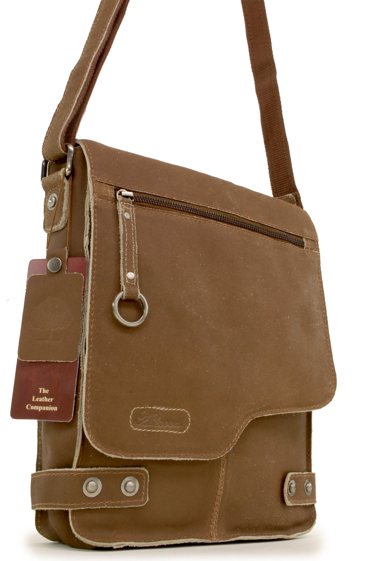 Ashwood Man Bags & Briefcases 8352 Kingston borsa messenger A5 pelle bufalo
