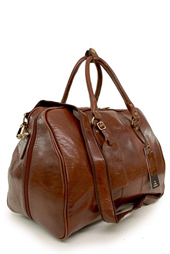 Ashwood Holdalls Harry borsone da viaggio in pelle castagna