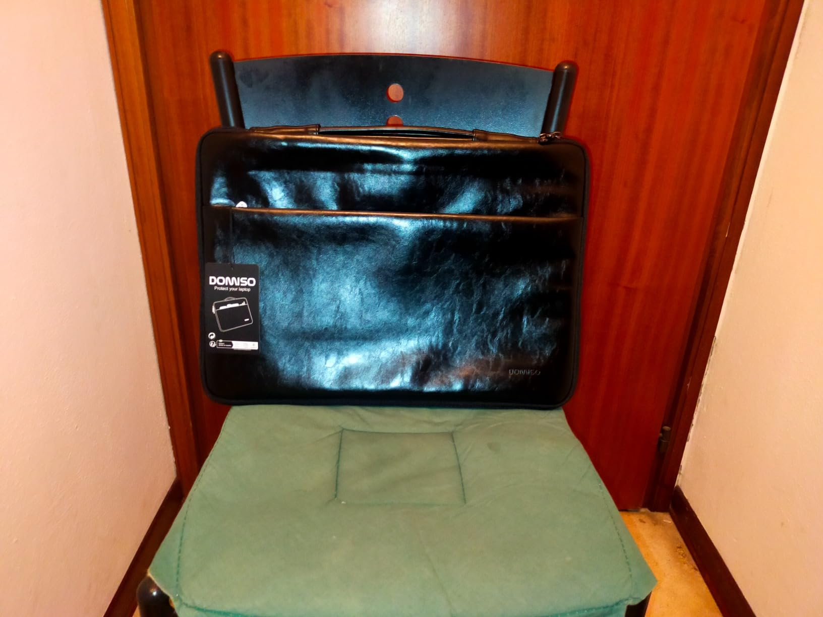 Domiso Laptop Sleeve 17,3 pollici custodia Marrone impermeabile PU