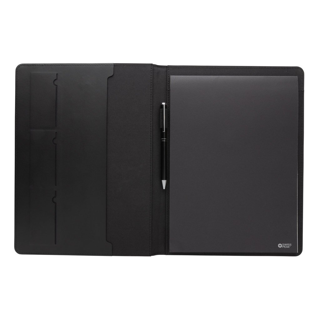 Swiss Peak Ufficio & Scrittura Script AWARE portablocco A4 nero riciclato