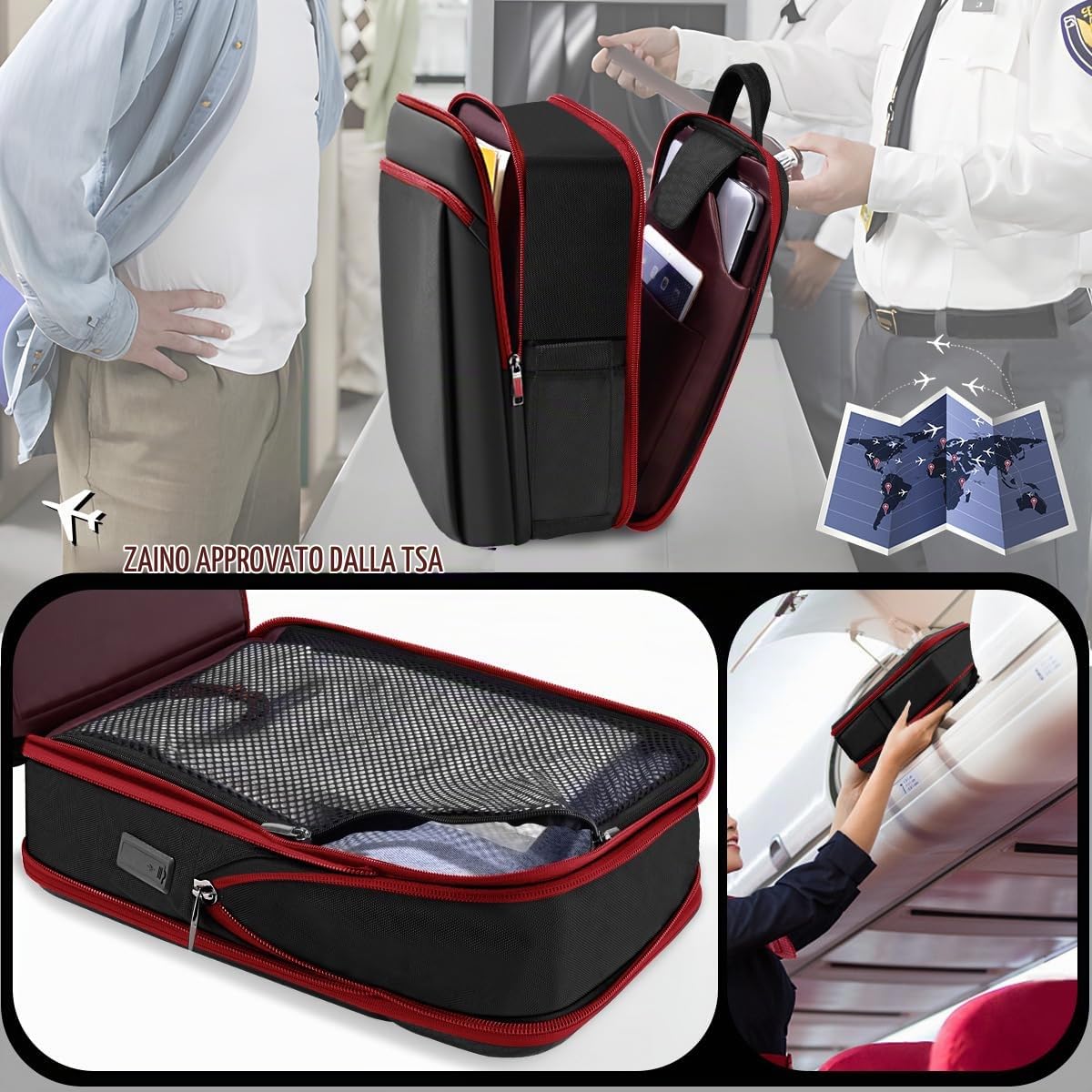 ZINZ Backpacks zaino laptop B01rd01 13-24 L espandibile