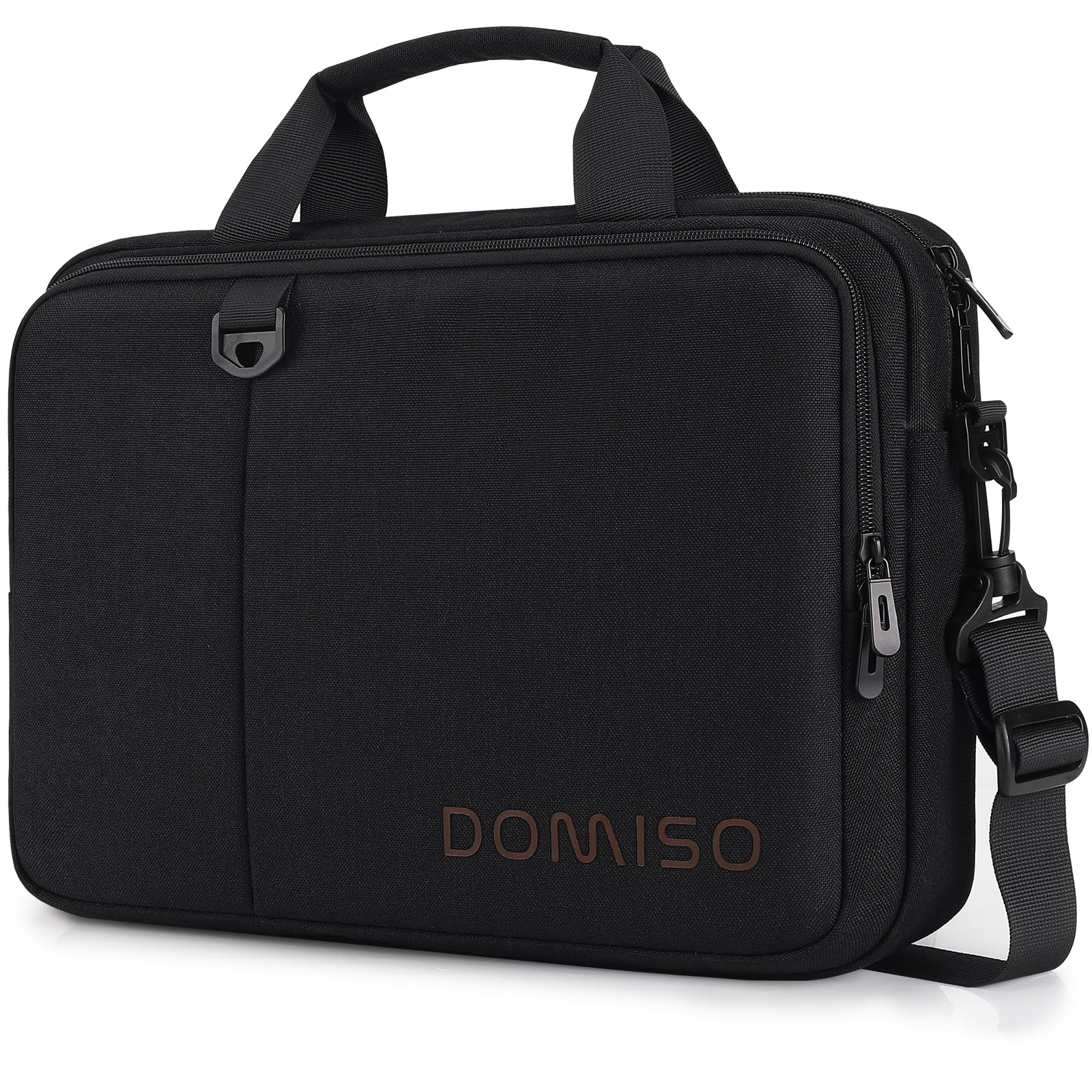 Domiso Laptop Briefcase 15,6 pollici borsa nera impermeabile