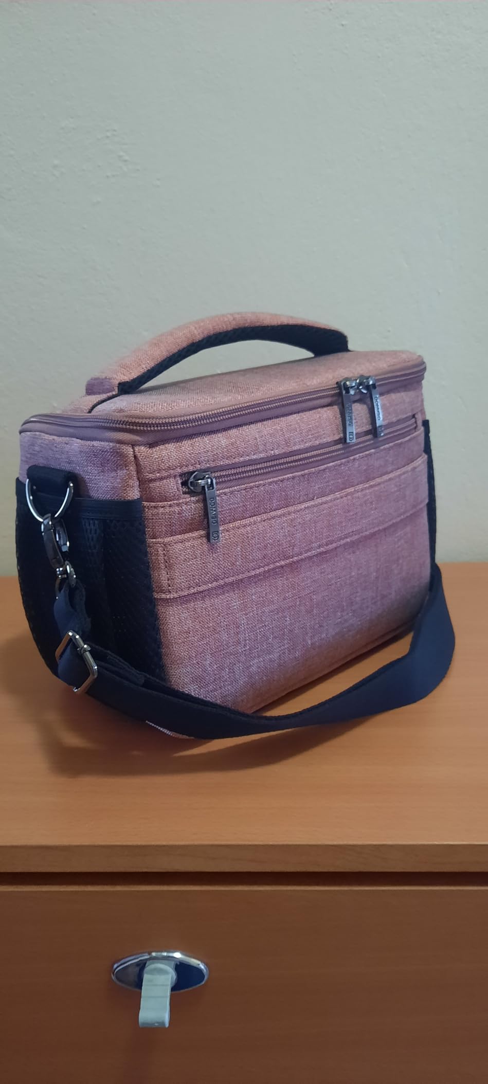 Domiso DSLR Camera Bag Borsa per fotocamera Rosa antiurto