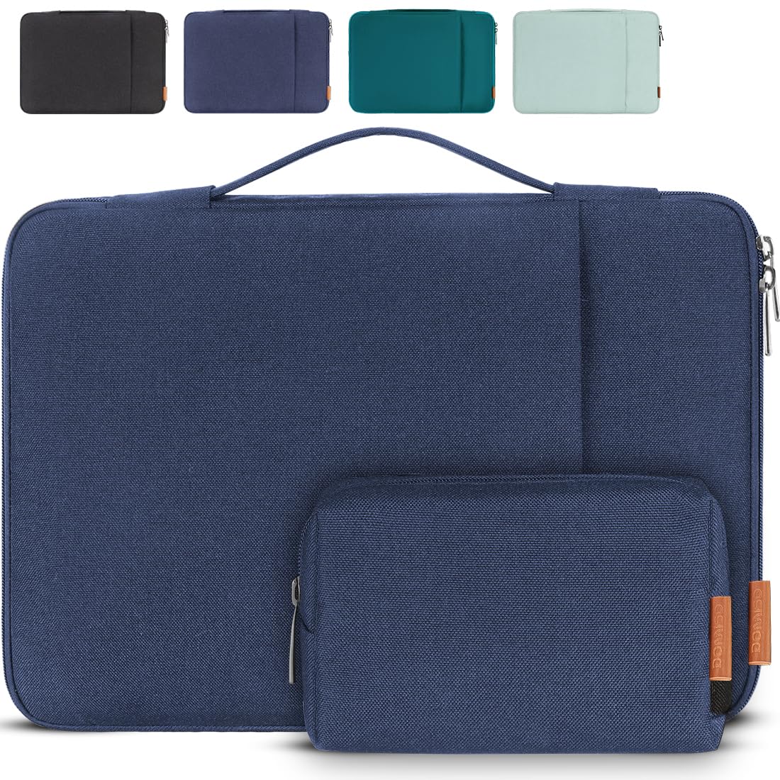 Domiso Laptop Sleeve 17,3 pollici custodia blu navy impermeabile