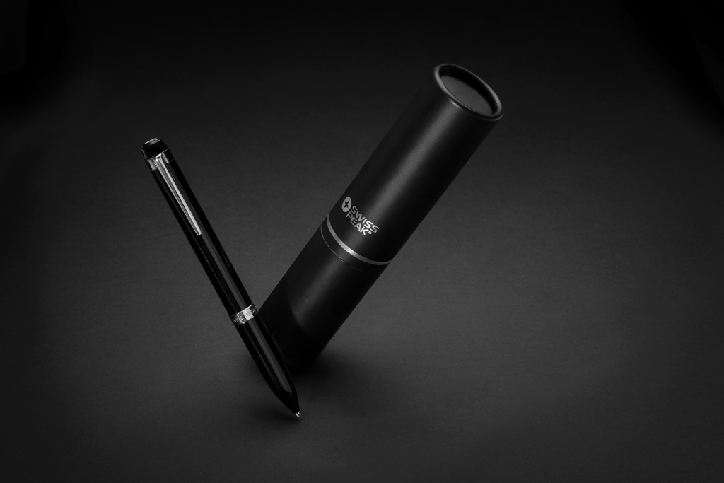 Swiss Peak Ufficio & Scrittura OSLO Deluxe penna a sfera nera, 1 pezzo acciaio RCS