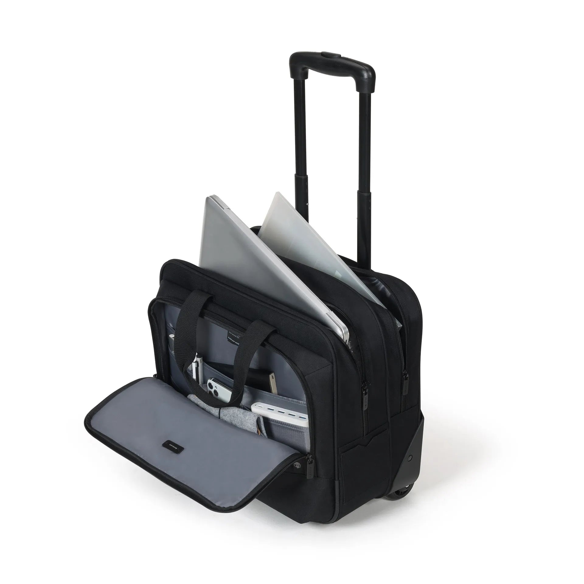 BASE XXO Laptop Bags Laptop Roller Top Traveller Eco BASE 13-16 borsa trolley nera