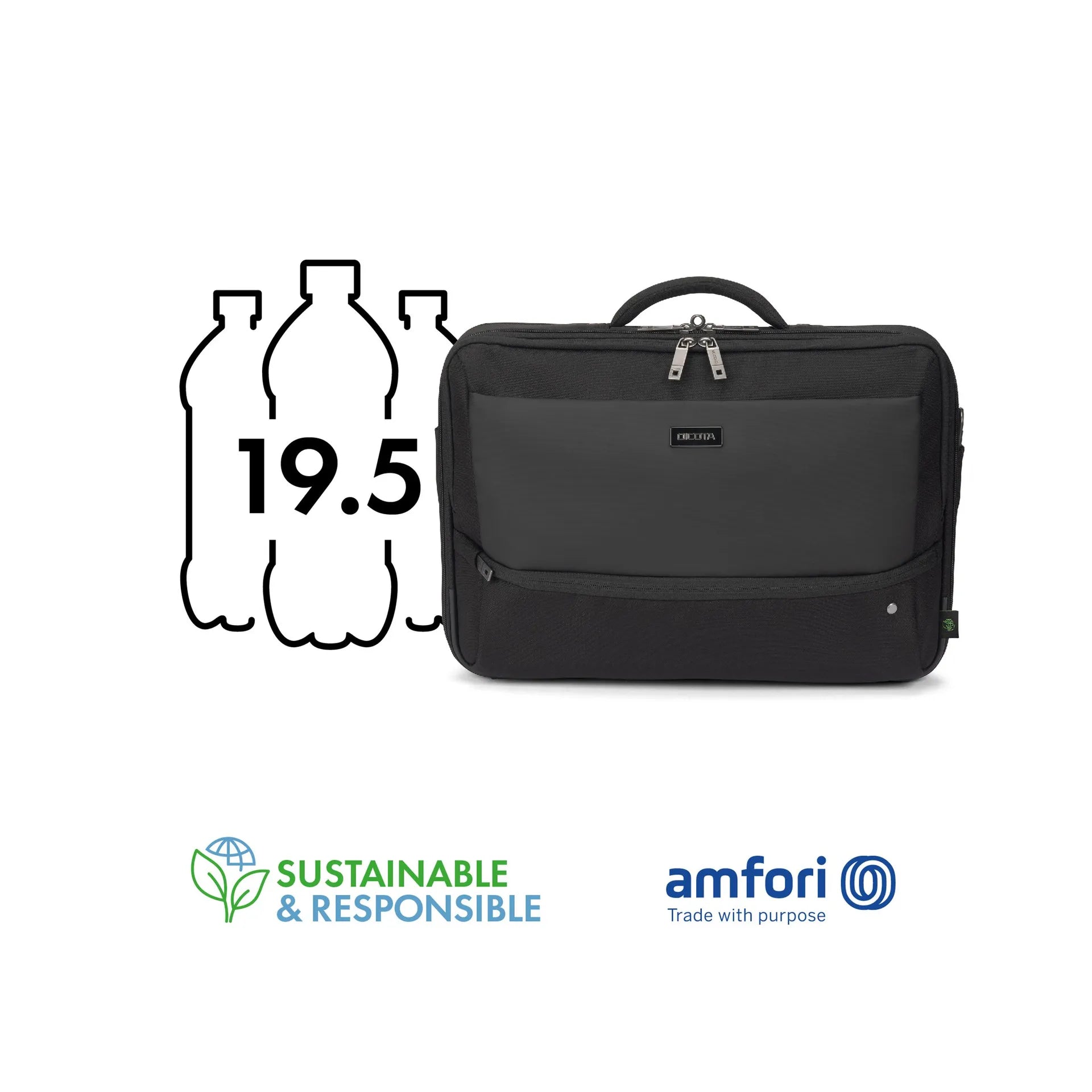 BASE XXO Borse per laptop Multi FIVE 14-16 borsa laptop nera tasca RFID