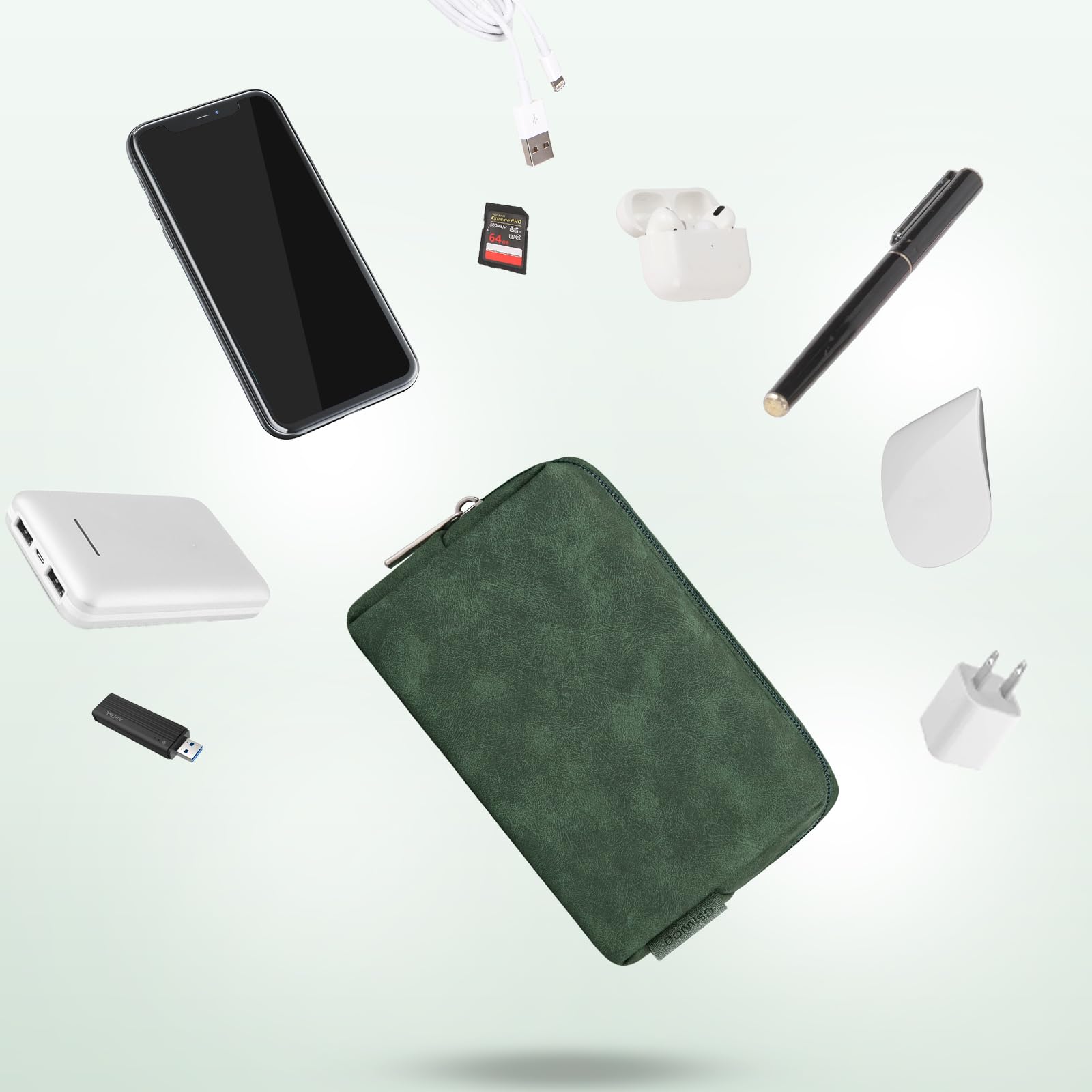 Domiso Laptop Sleeve 13,3 Pollici custodia verde scuro impermeabile