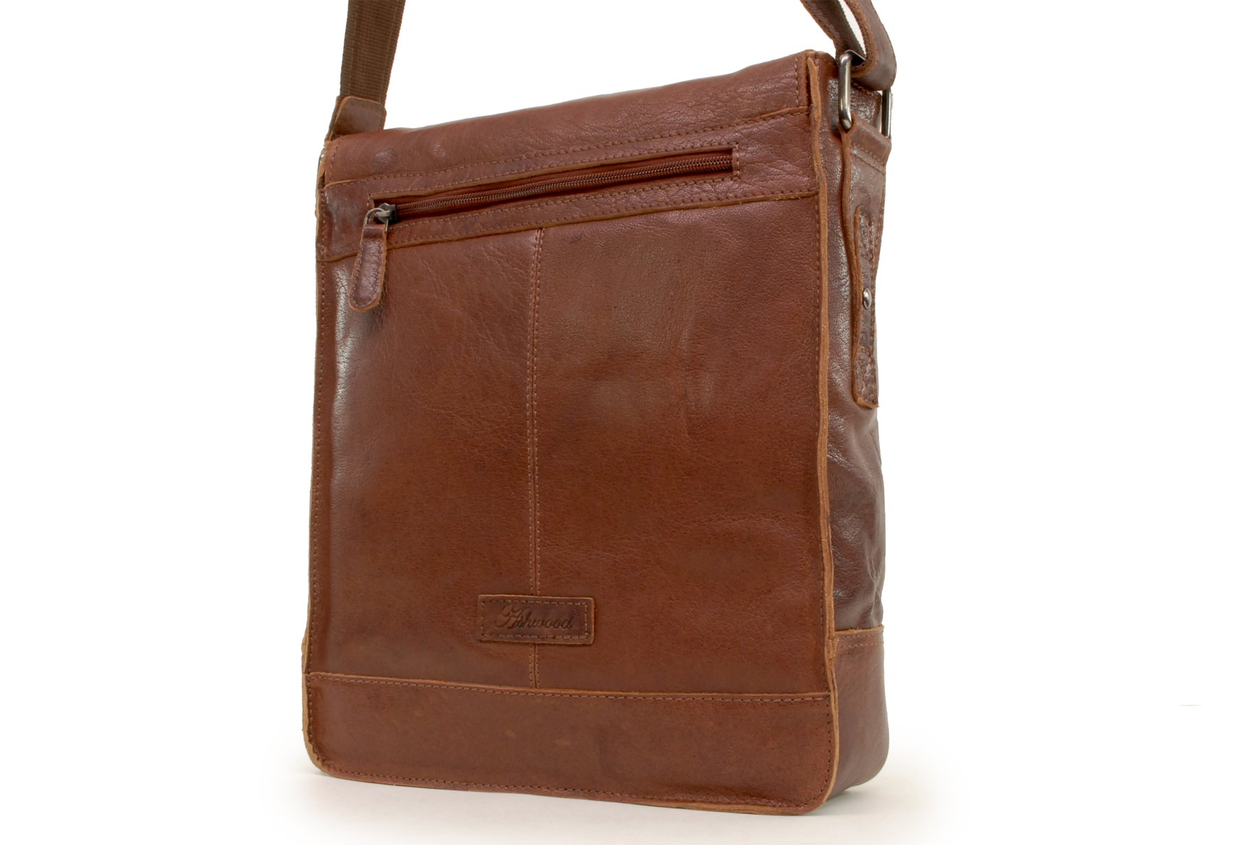 Ashwood Camden 8342 borsa a tracolla Marrone chiaro in pelle