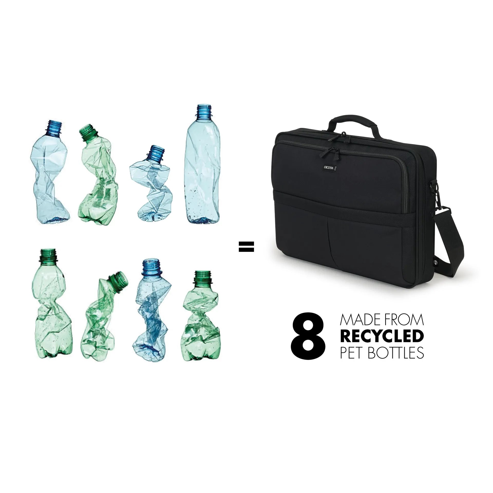 BASE XXO Laptop Bags Eco Multi SCALE 14-16 borsa laptop in PET riciclato