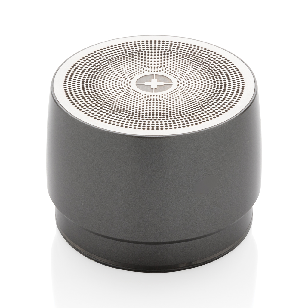 Swiss Peak Audio 5W speaker wireless grigio, 1 pezzo in acciaio