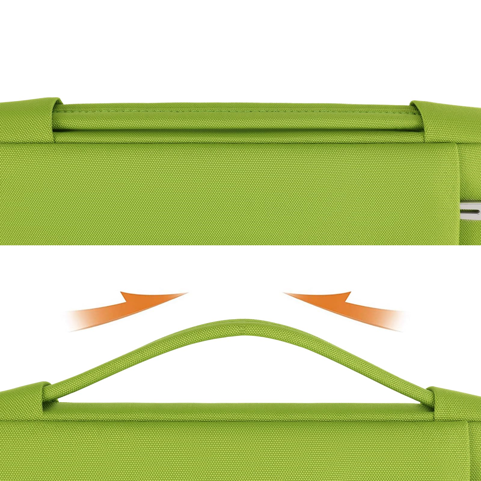 Domiso Laptop Sleeve 13,3 pollici custodia laptop verde erba impermeabile