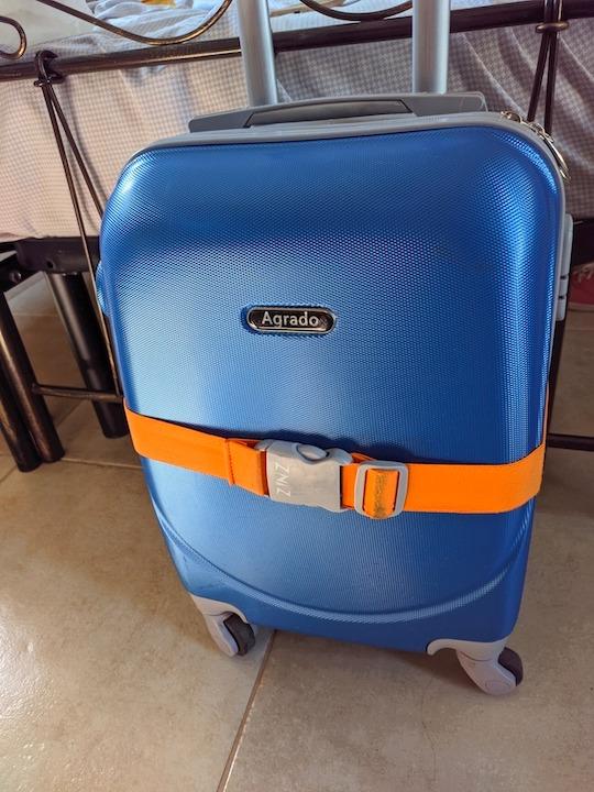 ZINZ Luggage Straps cinghie valigia elastiche arancioni 2 pezzi