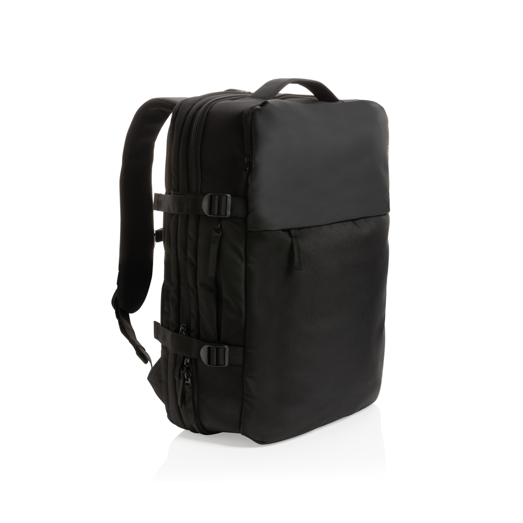 Swiss Peak Borse weekend Zaino weekend espandibile AWARE rPET 15,6″ nero