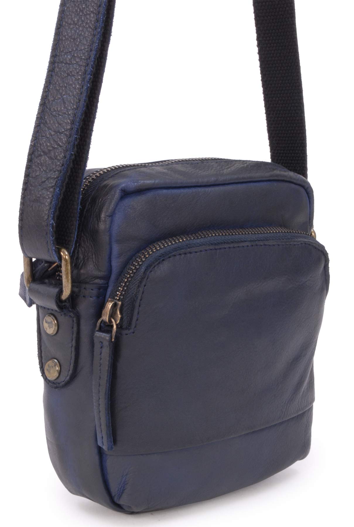 Ashwood Vera Pelle Vintage F-81 borsa a tracolla piccola in pelle