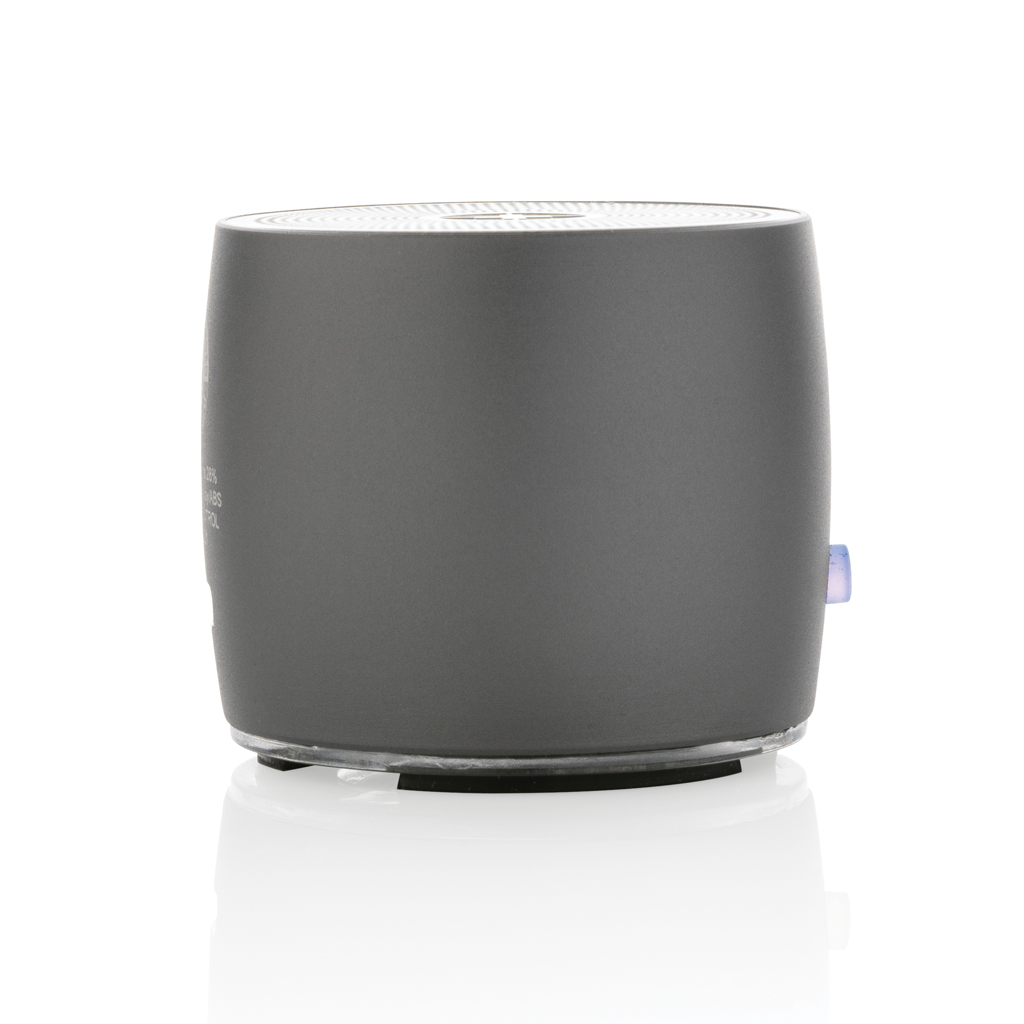Swiss Peak Audio speaker bass 3W grigio in alluminio riciclato RCS