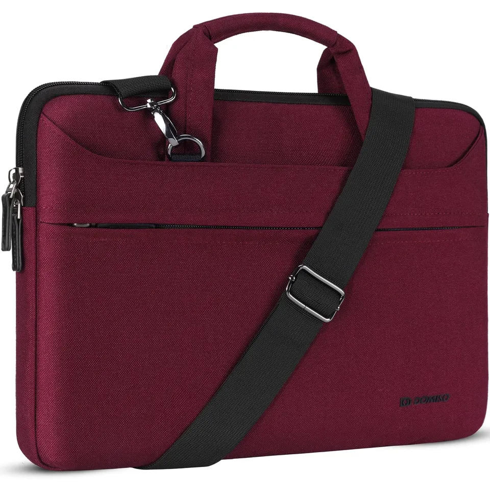 Domiso Laptop Briefcase 14 pollici borsa laptop fucsia impermeabile