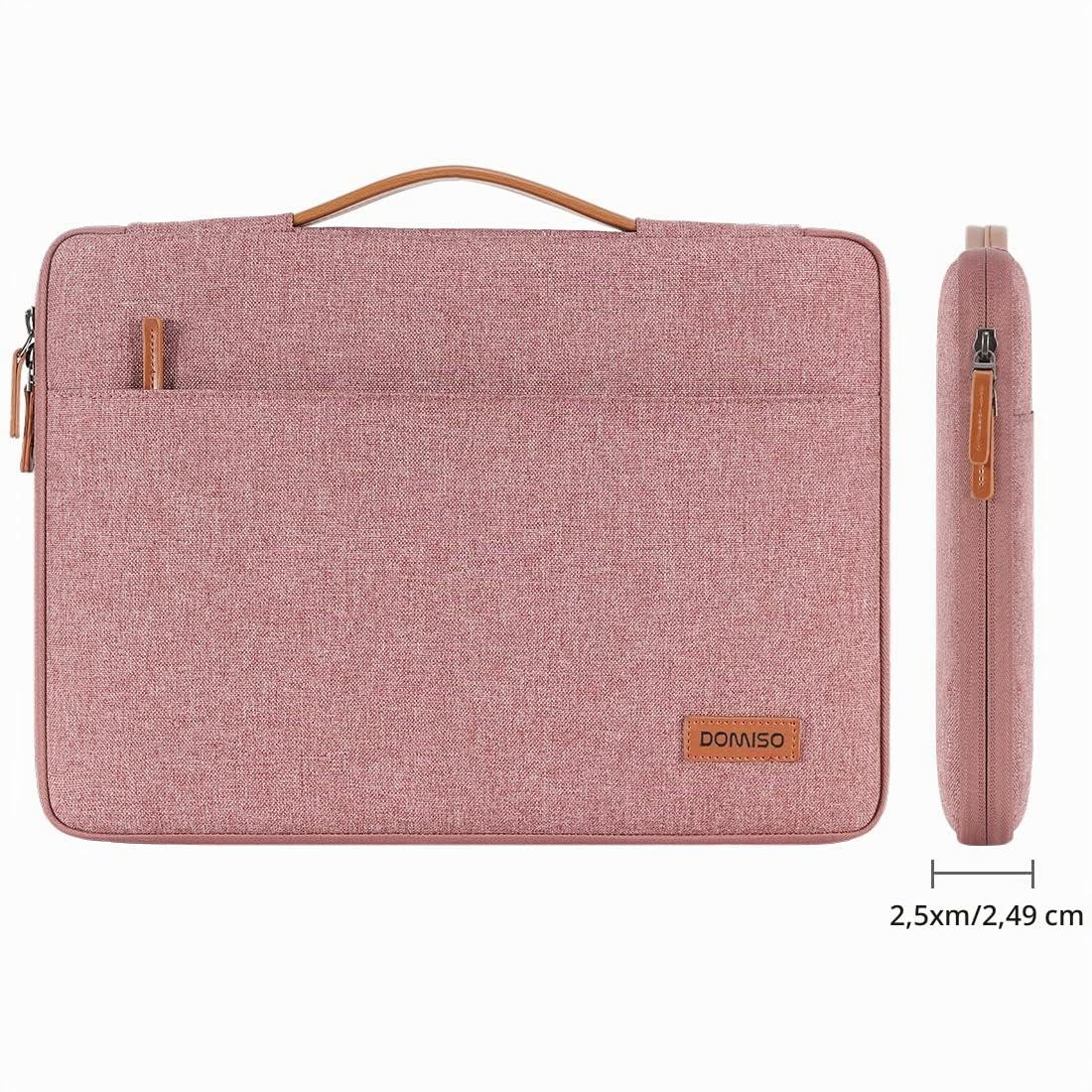 Domiso Laptop Sleeve 15.6 Pollici custodia laptop rosa impermeabile