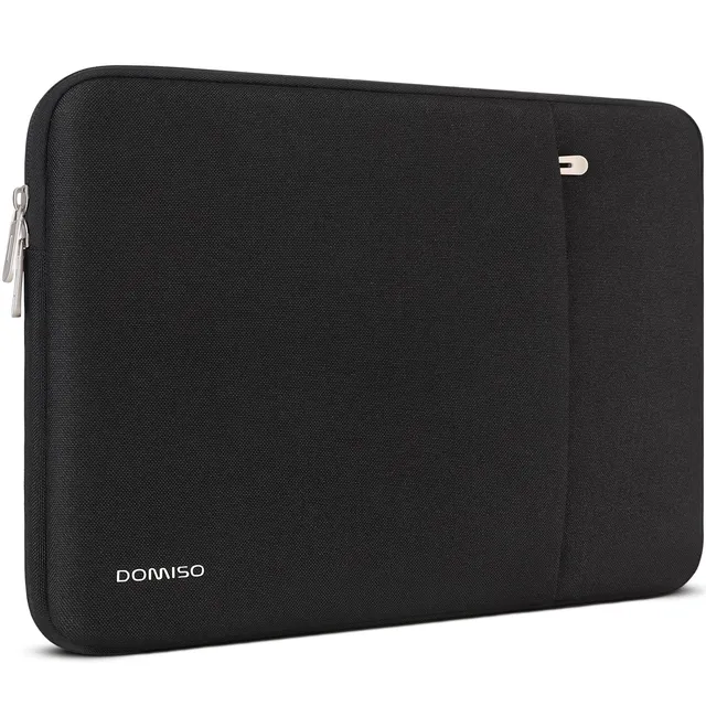 Domiso Laptop Sleeve 17,3 pollici custodia laptop nera con tasca