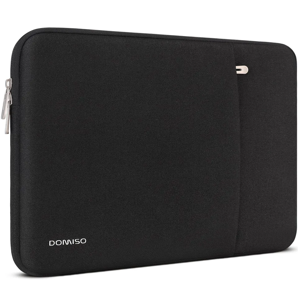 Domiso Laptop Sleeve 17,3 pollici custodia laptop nera con tasca