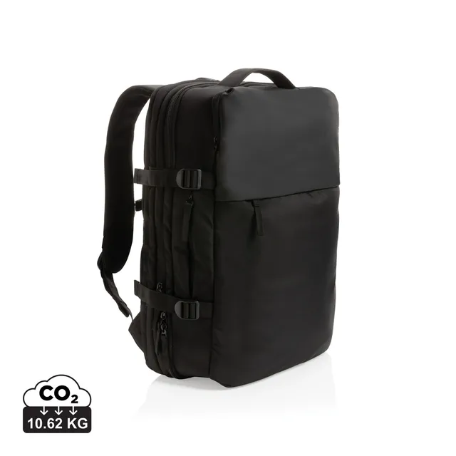 Swiss Peak Borse weekend Zaino weekend espandibile AWARE rPET 15,6″ nero