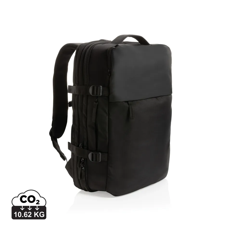 Swiss Peak Borse weekend Zaino weekend espandibile AWARE rPET 15,6″ nero