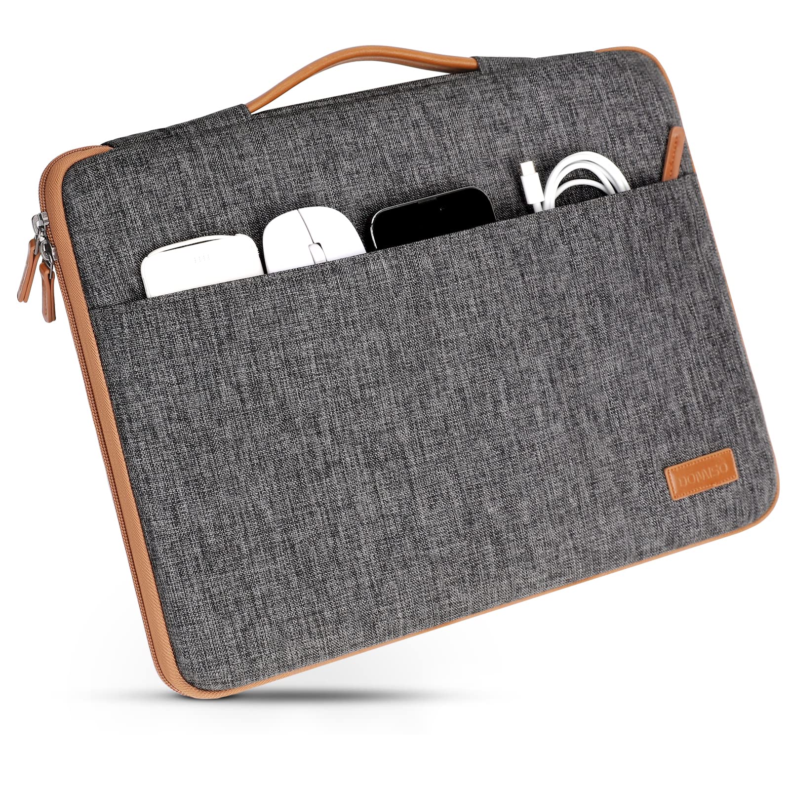 Domiso Laptop Sleeve custodia laptop 17,3" impermeabile con tasca esterna