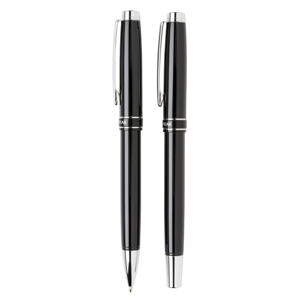 Swiss Peak Heritage set penne nero con refill da almeno 1200 m