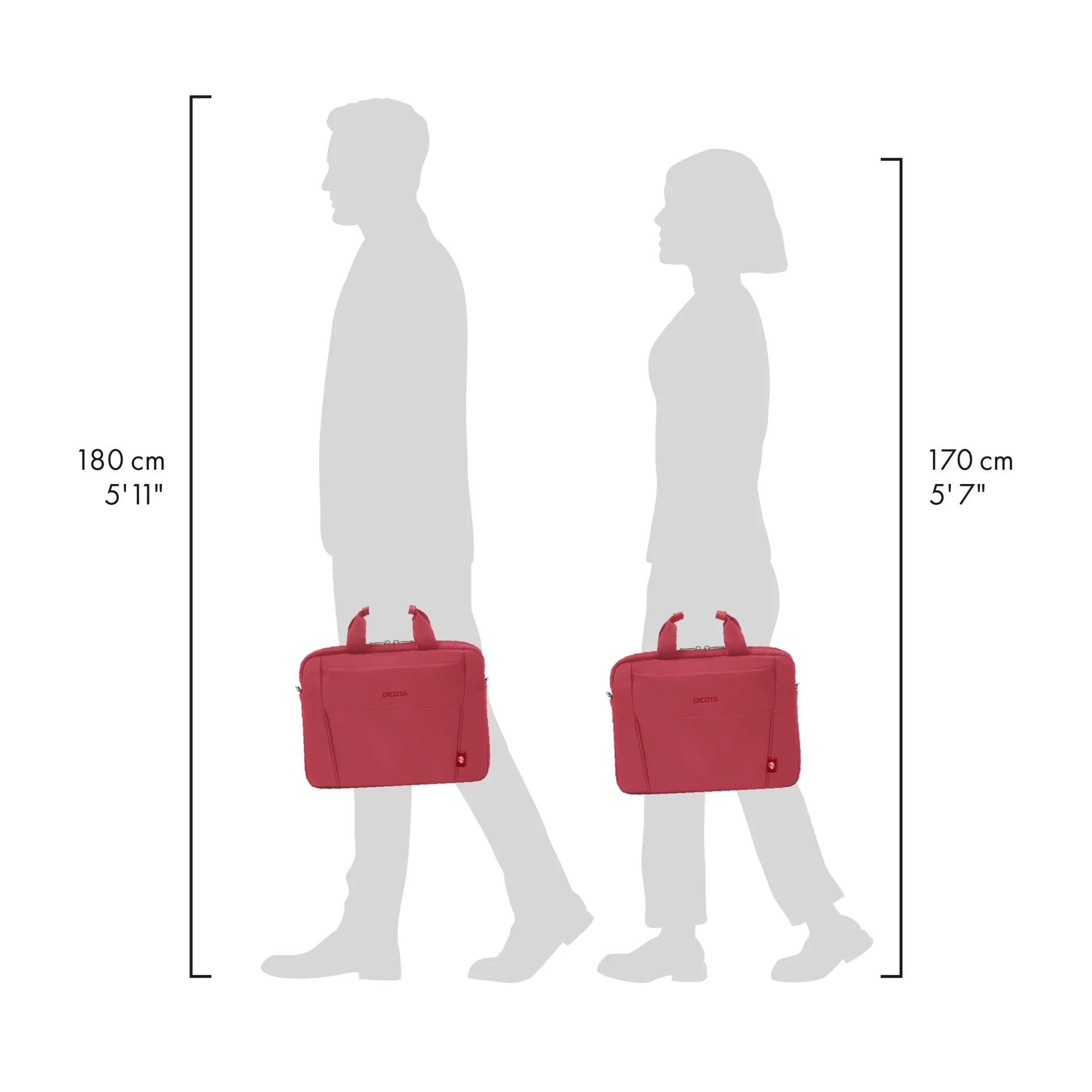 BASE XXO Laptop Bags Eco Slim Case BASE 13-14.1 custodia laptop rossa