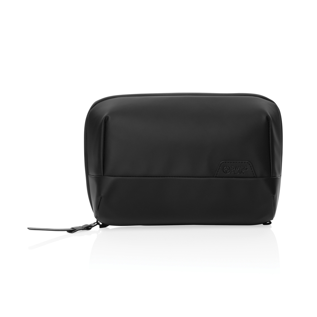 Swiss Peak OSLO pochette da viaggio nera 24×11×16 cm, fodera lavabile