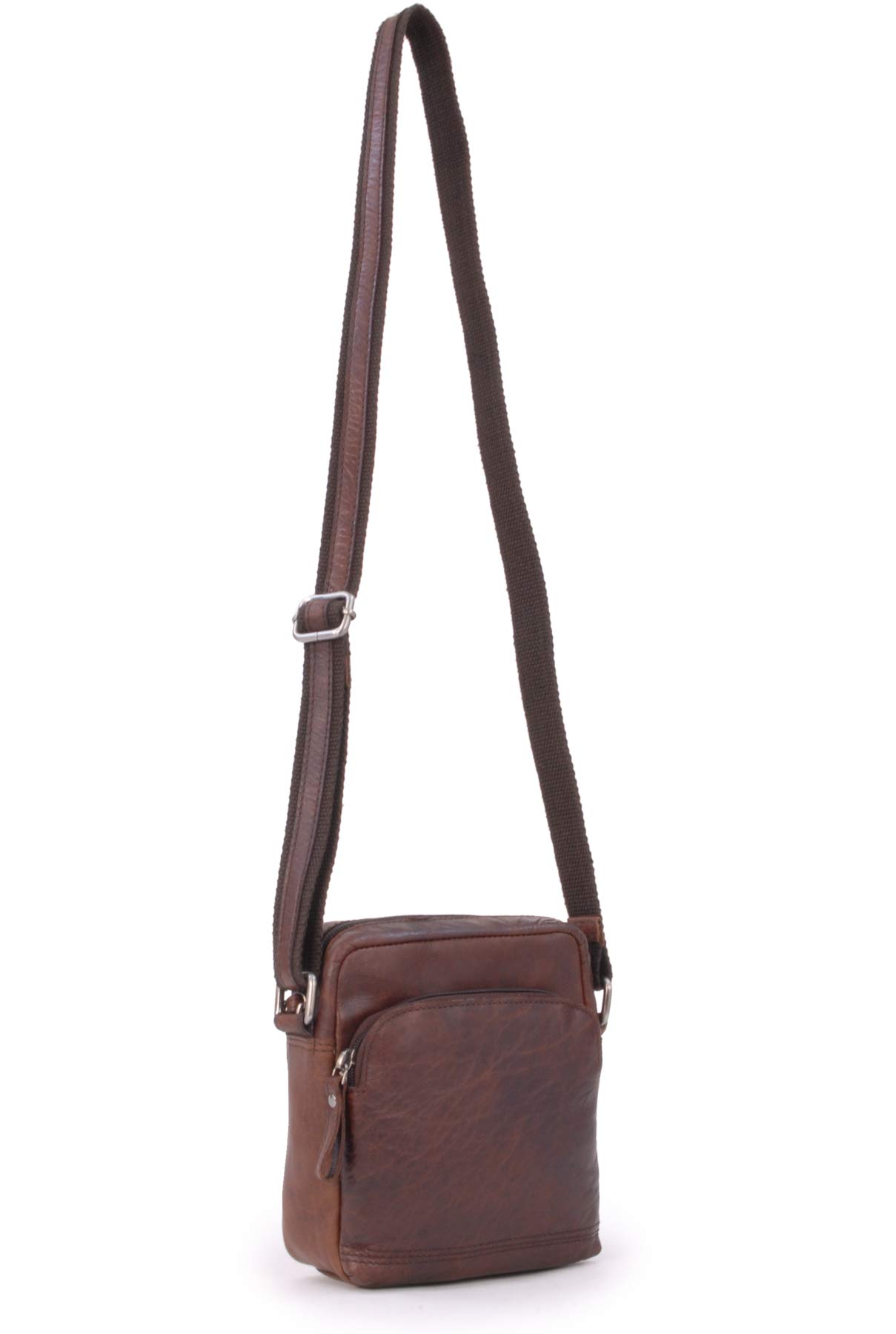 Ashwood Vera Pelle Vintage F-81 borsa a tracolla piccola in pelle