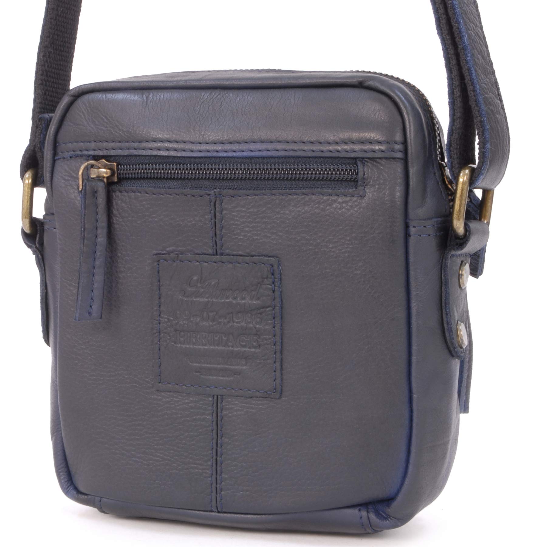 Ashwood Vera Pelle Vintage F-81 borsa a tracolla piccola in pelle