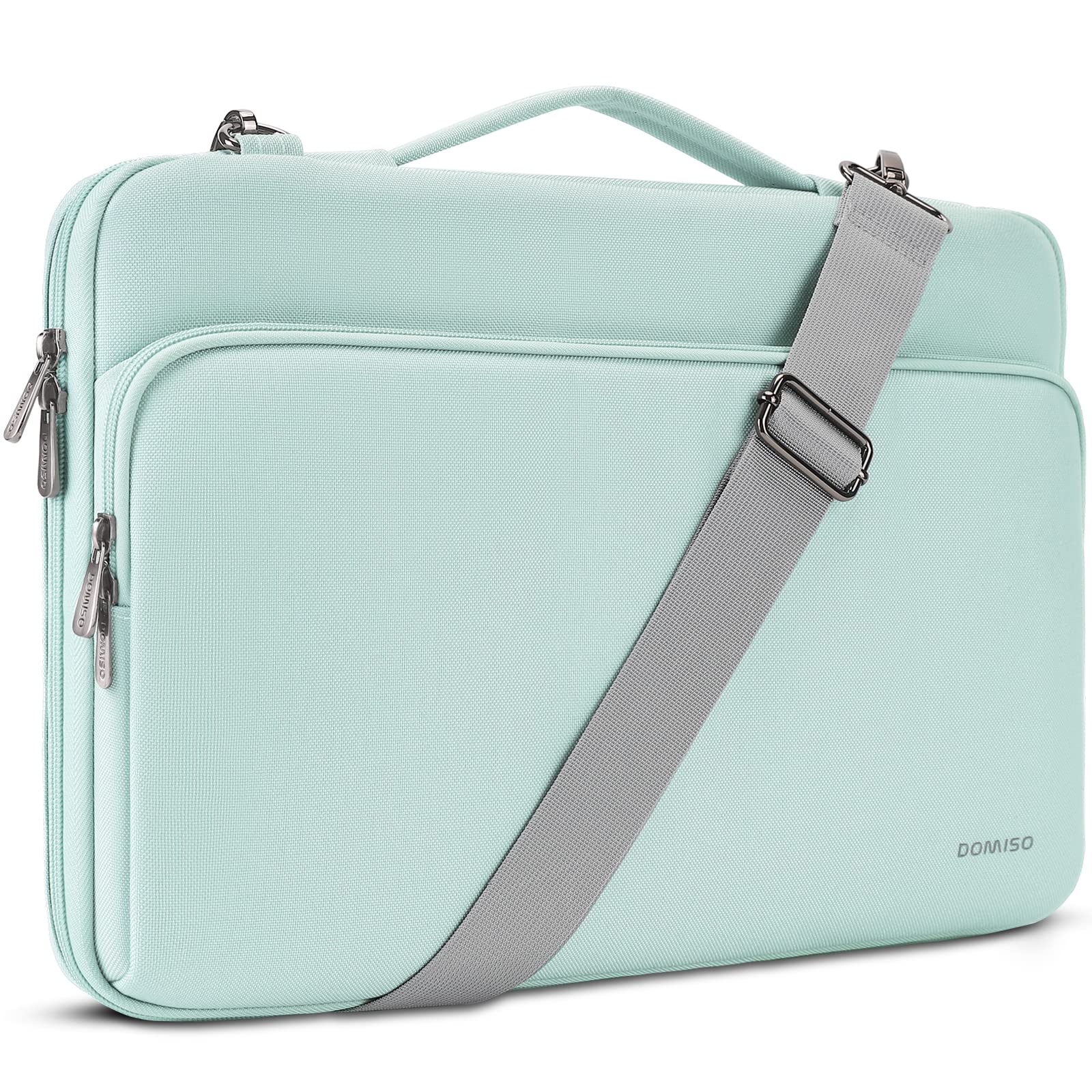 Domiso Laptop Sleeve 15,6 pollici custodia laptop Menta verde impermeabile