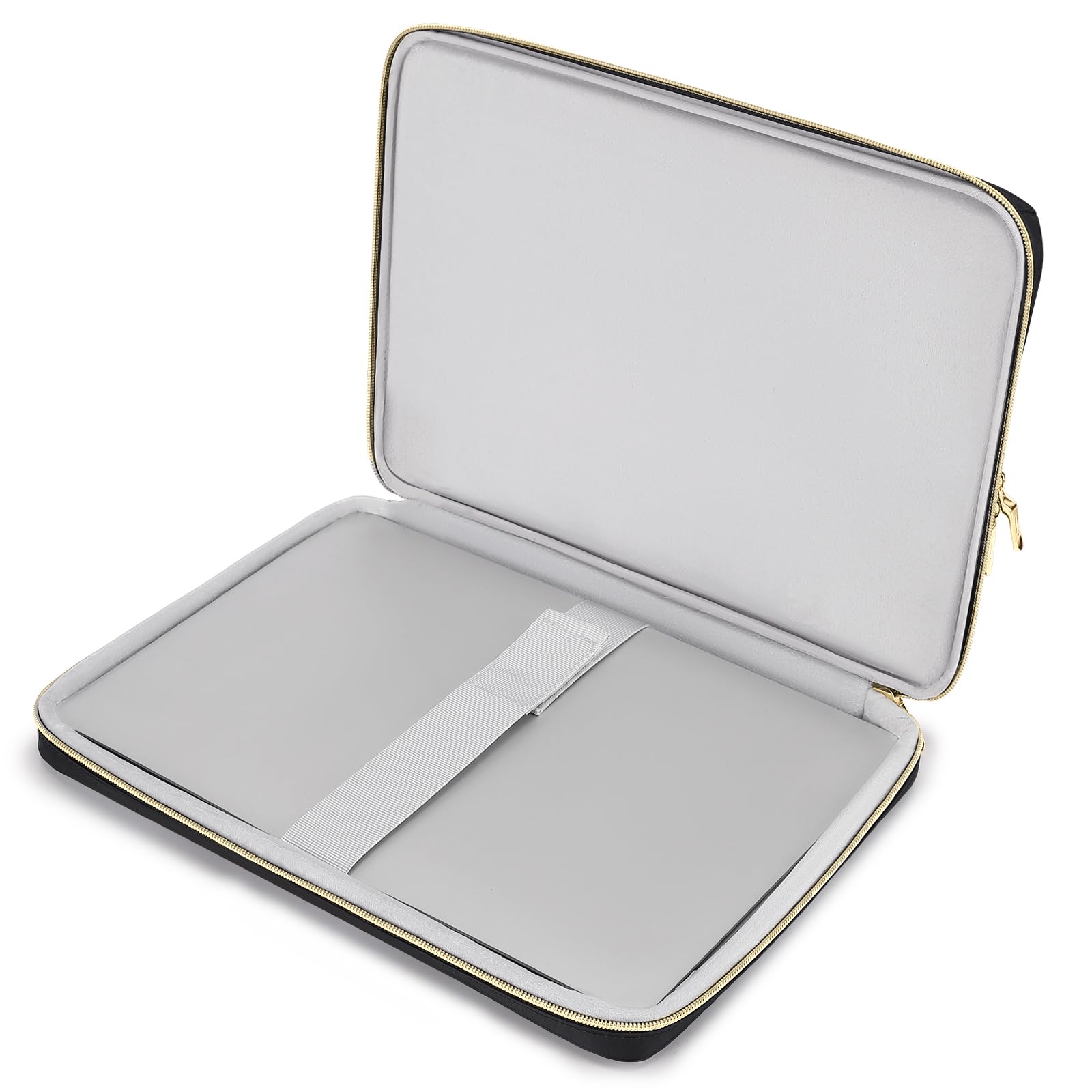 Domiso Laptop Briefcase 15,6 pollici borsa laptop nera impermeabile