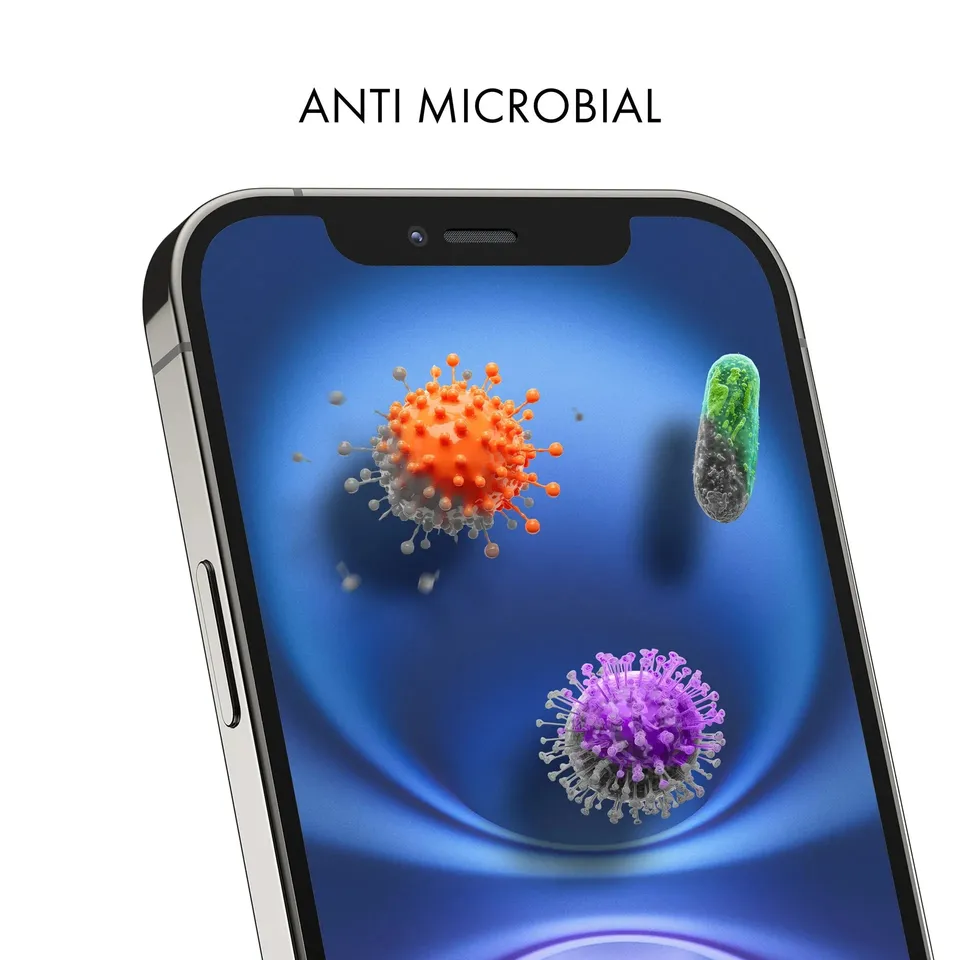 BASE XXO Screen Filters Anti-Microbial Foil 2H adhesive Apple iPhone 14 Pro Max pellicola