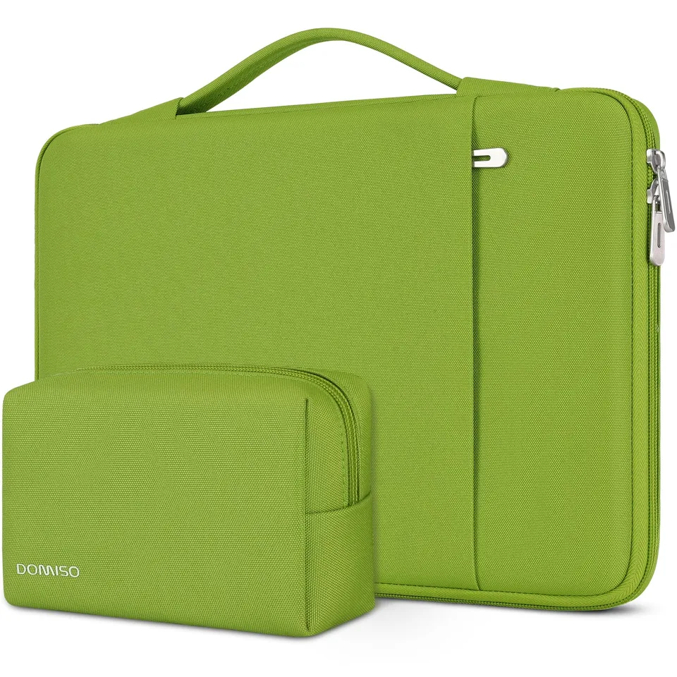 Domiso Laptop Sleeve 13,3 pollici custodia laptop verde erba impermeabile
