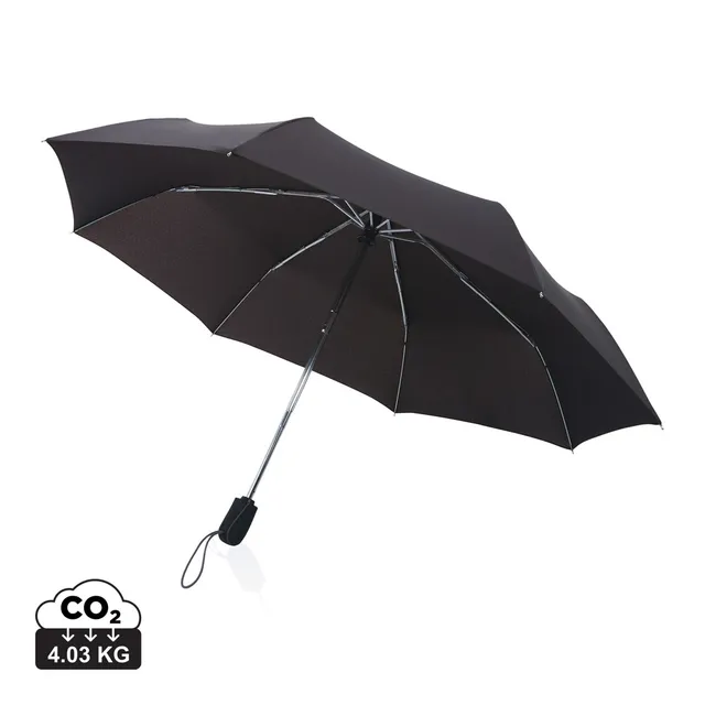 Swiss Peak Ombrelli Traveller AWARE™ 21″ ombrello automatico nero antivento