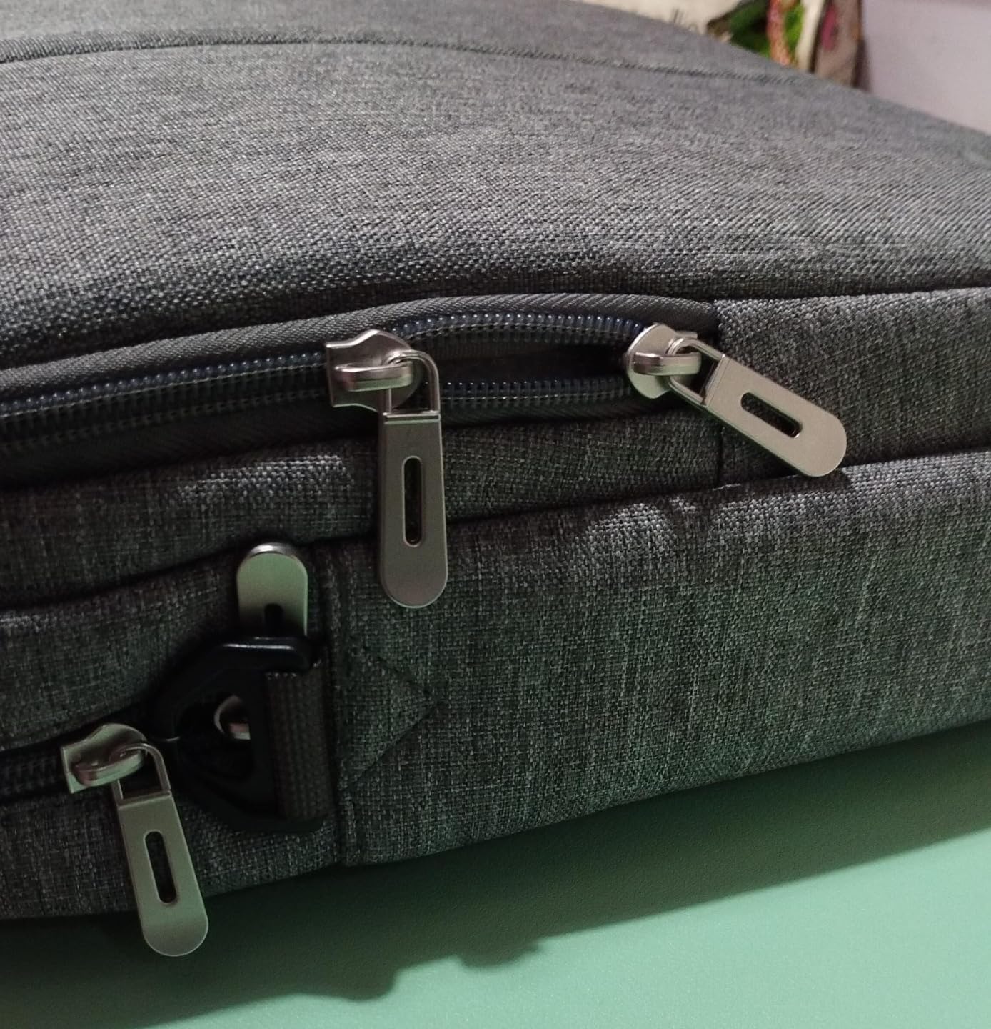 Domiso Laptop Briefcase 15,6 pollici borsa grigia impermeabile