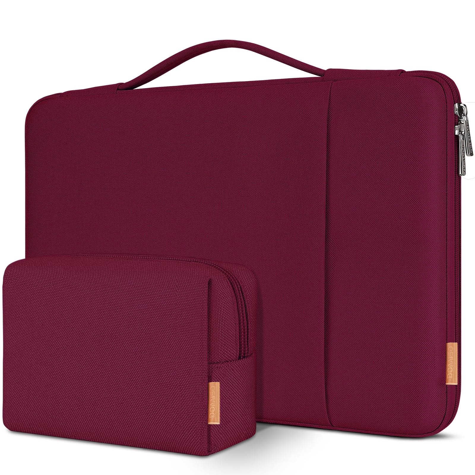 Domiso Laptop Sleeve 17,3 pollici custodia laptop vino rosso impermeabile