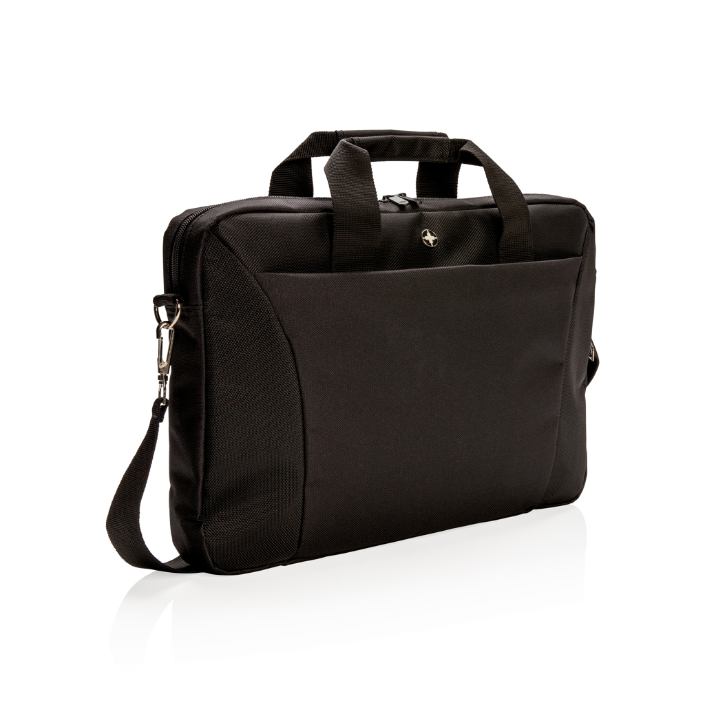 Swiss Peak Borse porta PC 15.4″ borsa per laptop nero imbottita