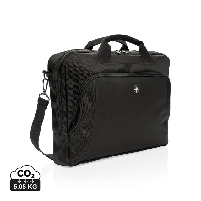 Swiss Peak Borse porta PC Borsa porta PC da 15″ deluxe borsa nero 1680D