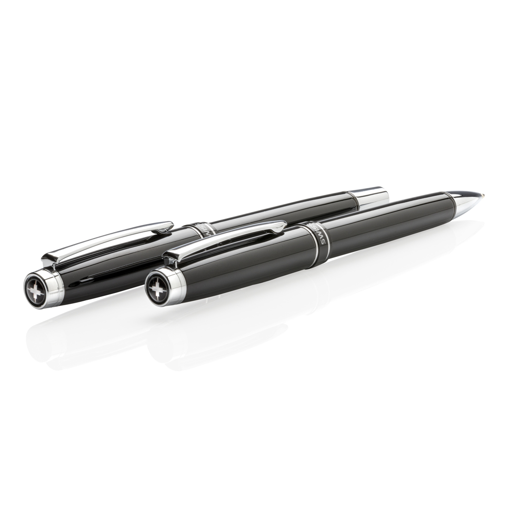 Swiss Peak Heritage set penne nero con refill da almeno 1200 m