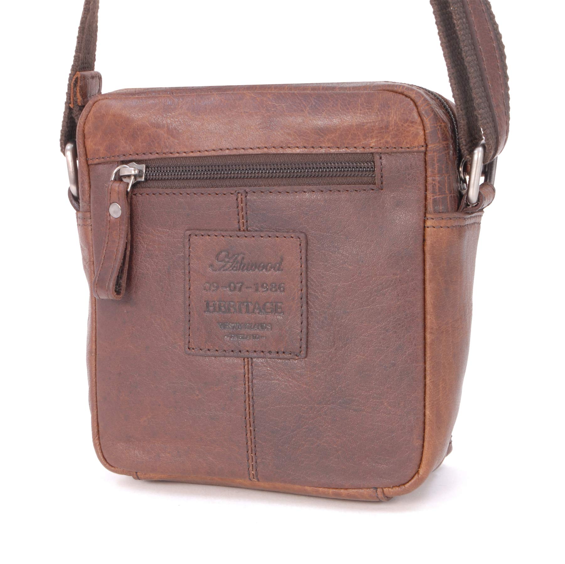 Ashwood Vera Pelle Vintage F-81 borsa a tracolla piccola in pelle