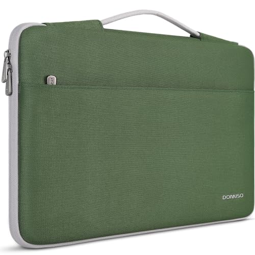 Domiso Laptop Sleeve 17,3 pollici custodia laptop verde avocado impermeabile