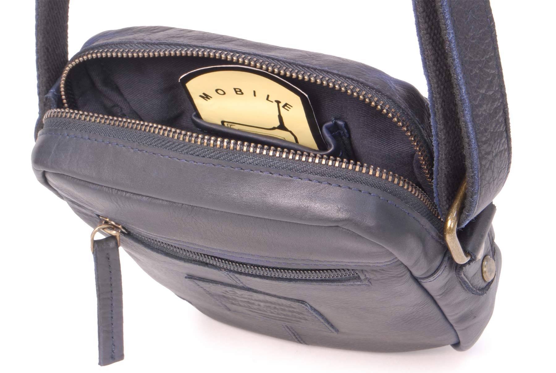 Ashwood Vera Pelle Vintage F-81 borsa a tracolla piccola in pelle