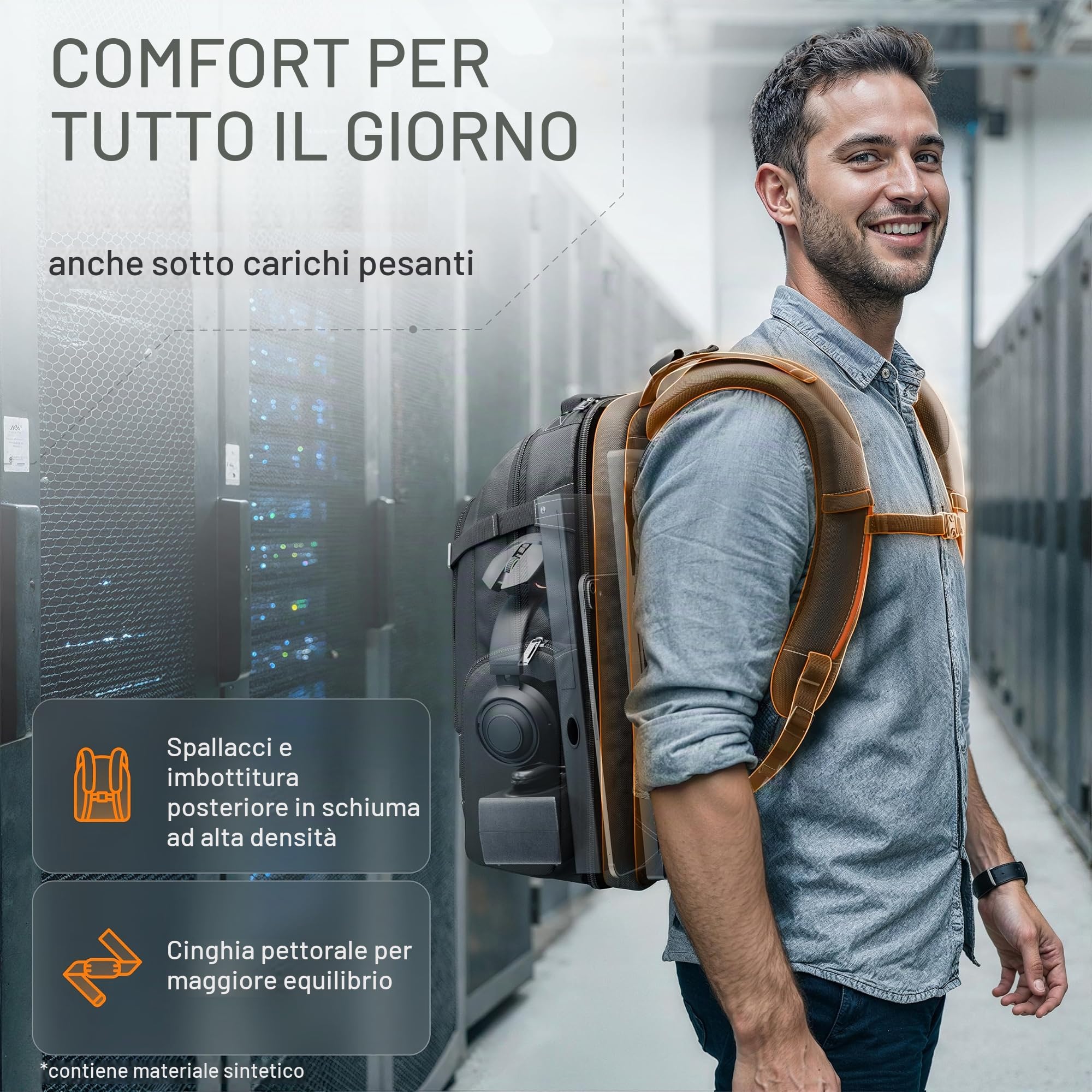 EVERKI Zaini per Portatile Business 120 zaino laptop 40 L fino a 18,4″ antipioggia