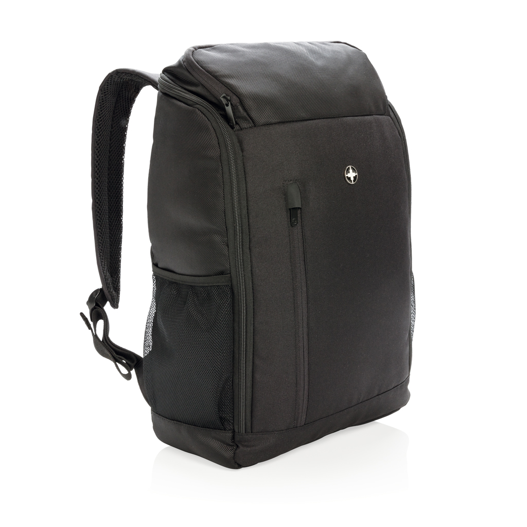 Swiss Peak Zaini Easy Access zaino PC 15,6″ nero riciclato