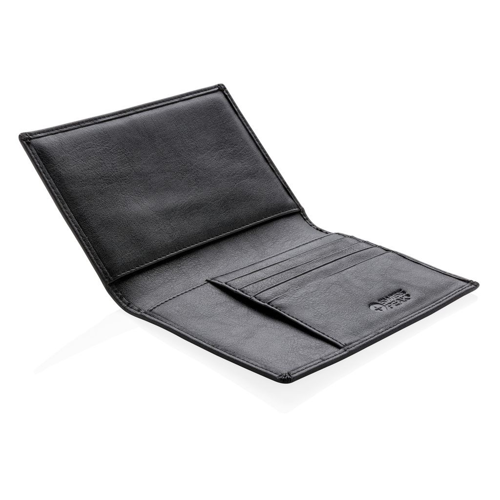 Swiss Peak Accessori da viaggio porta passaporto RFID nero PU